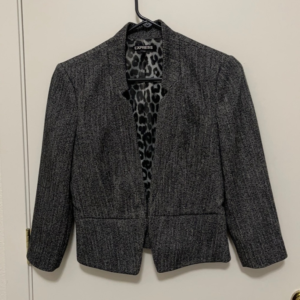 Express cropped blazer - Picture 2 of 10